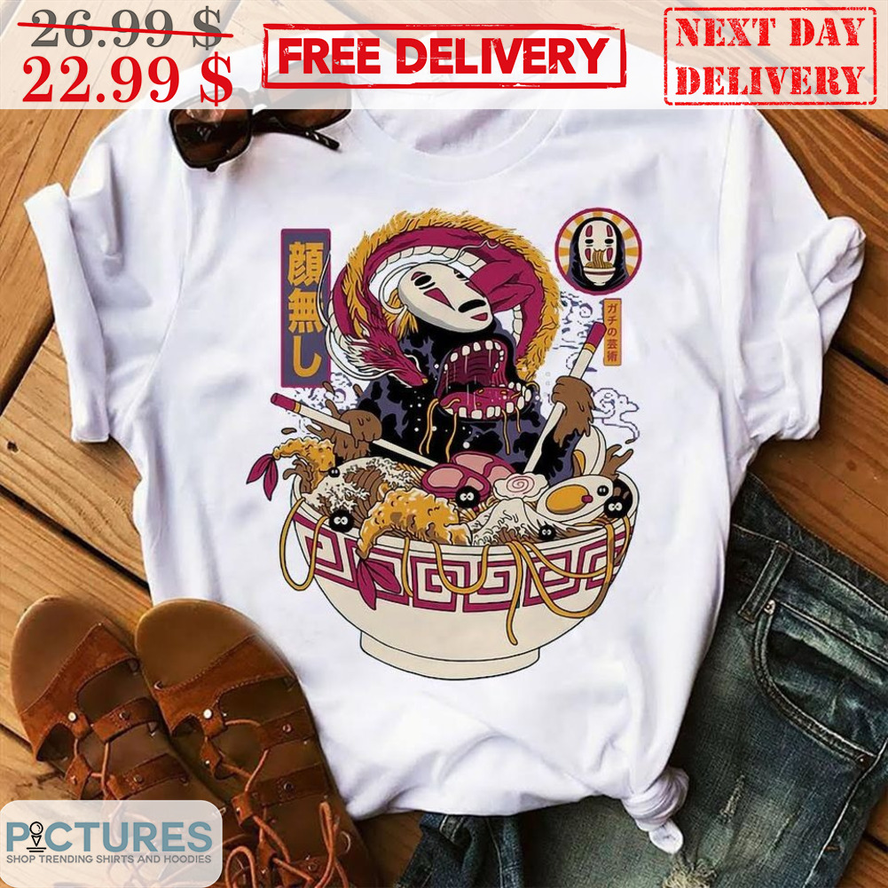 Ghiblie Kaonashi Eat Ramen Shirt