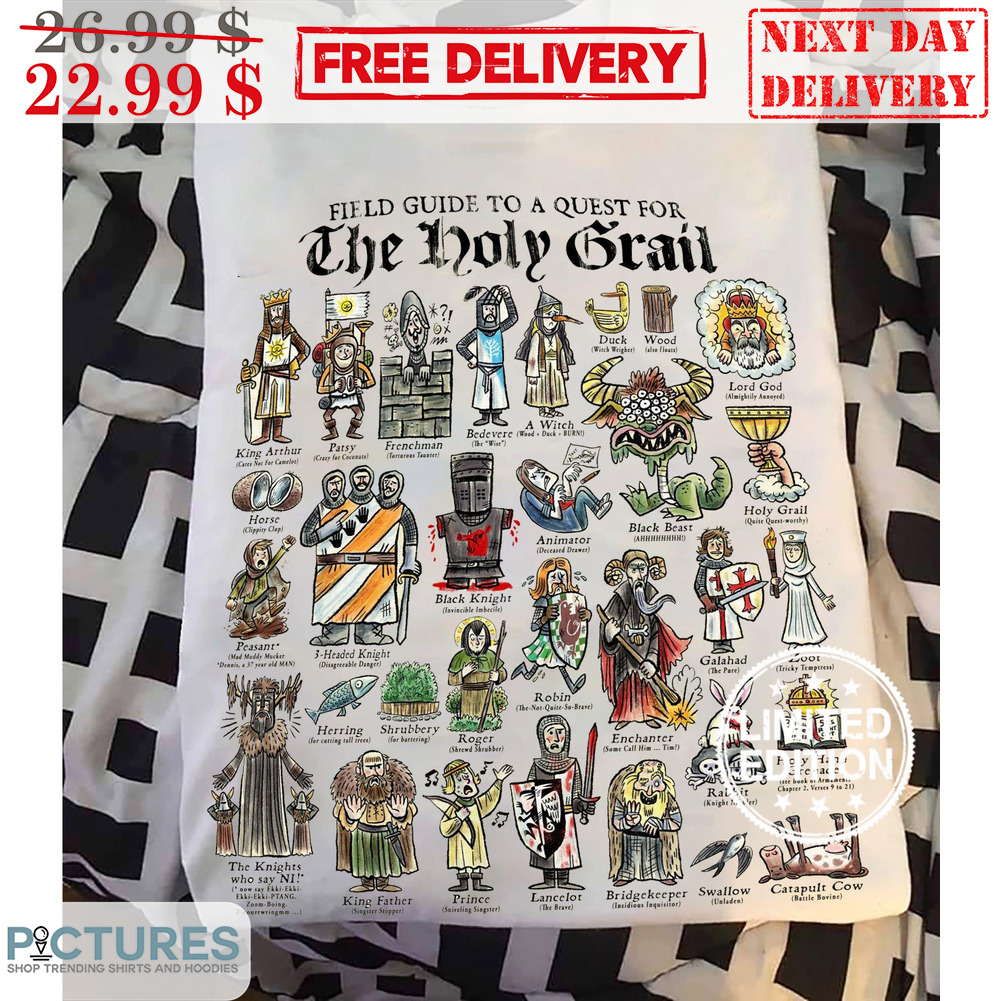 Monty Python Field Guide To A Quest For The Holy Grail Shirt