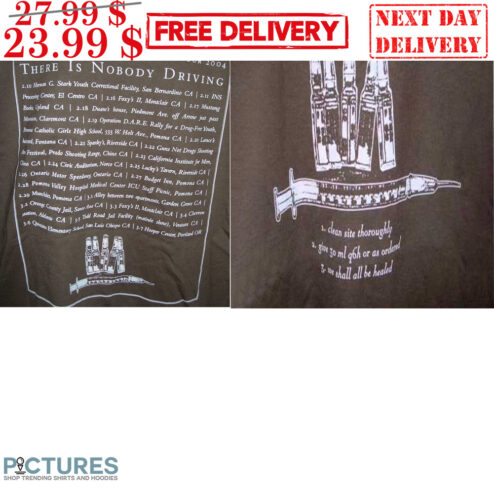 The Mountain Goats Winter Tour 2004 There Is Nobody Driving Shirt
