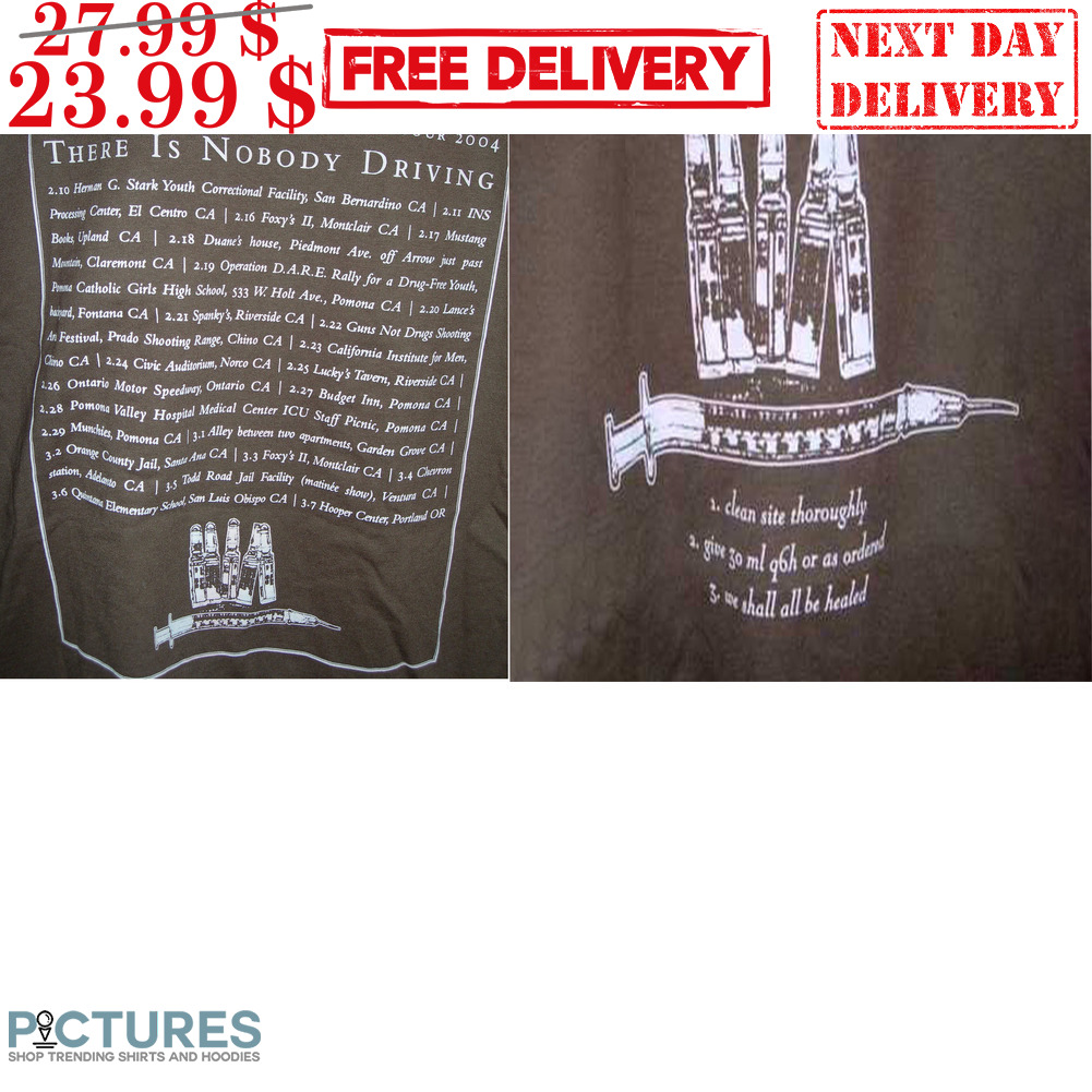 The Mountain Goats Winter Tour 2004 There Is Nobody Driving Shirt