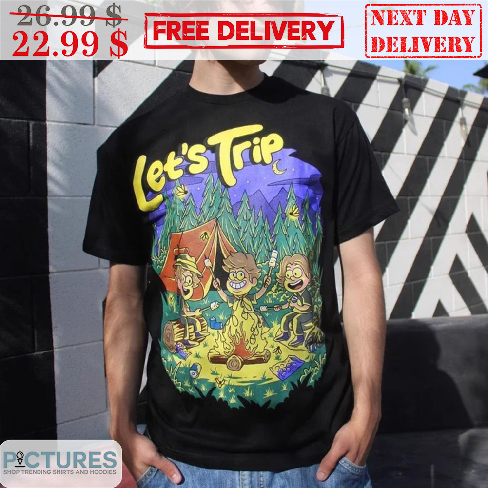 Let's Trip Camping Night Three Boys Shirt
