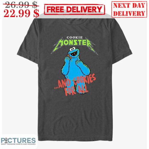 Cookie Monster And Cookies For All Sesame Street Shirt