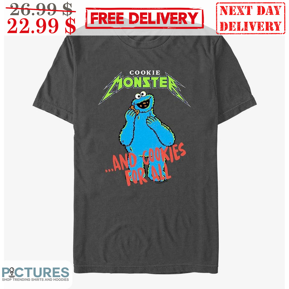 Cookie Monster And Cookies For All Sesame Street Shirt