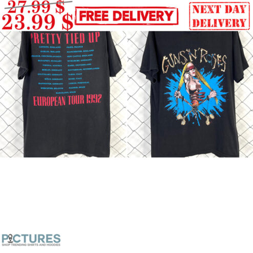Guns N’ Roses Pretty Tied Up European Tour 1992 Shirt