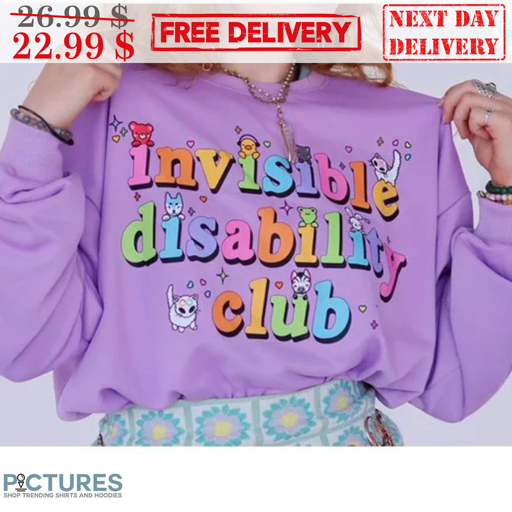 Invisible Disability Club Colorful Shirt