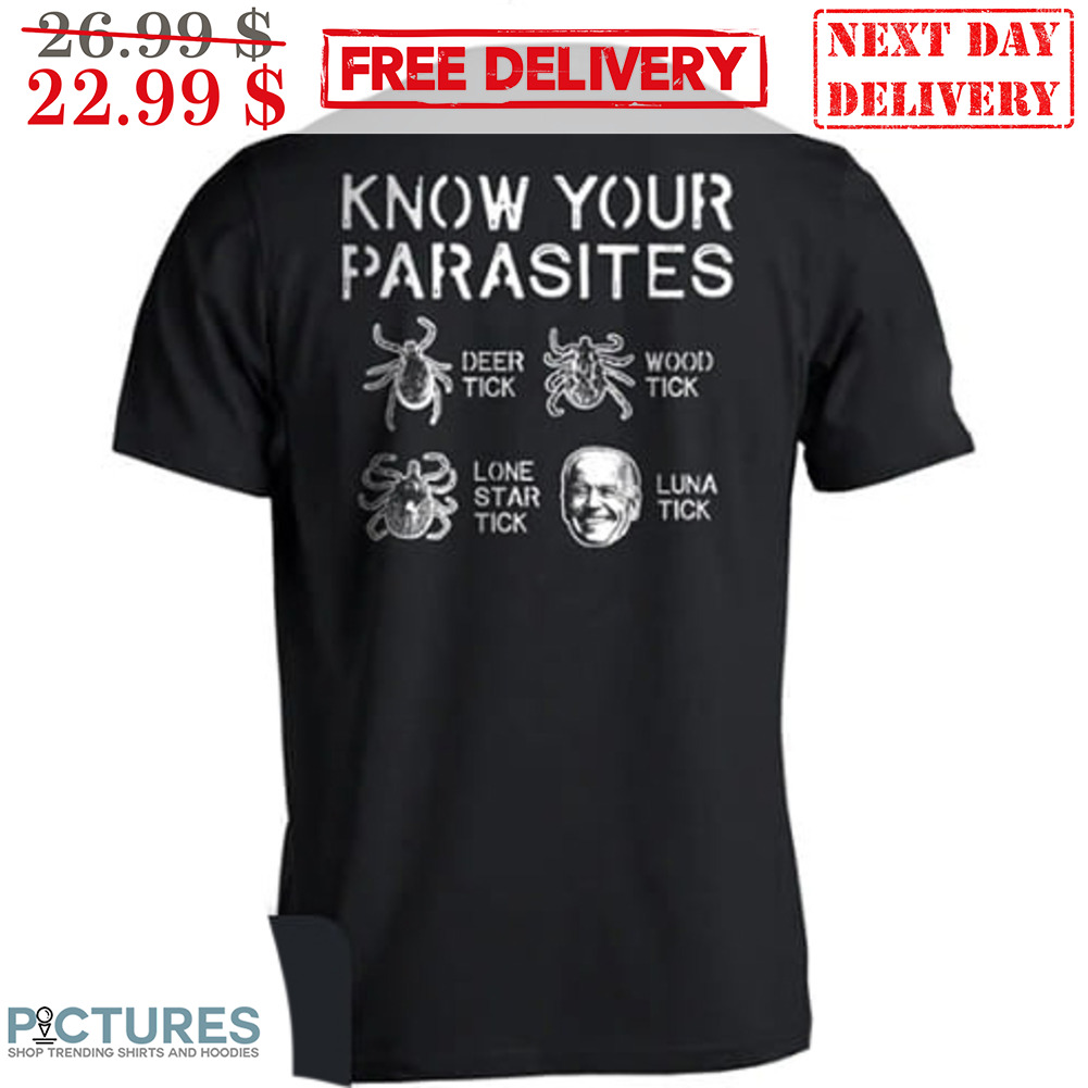 Know Your Parasites Deer Tick Wood Tick Luna Tick Shirt