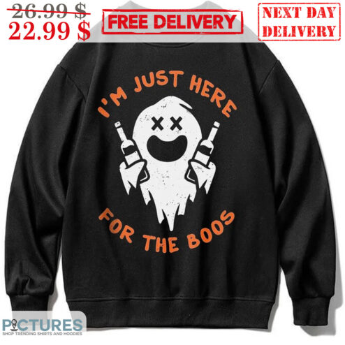 Ghost I'm Just Here For The Boos Drunk Halloween 2023 Vintage Shirt