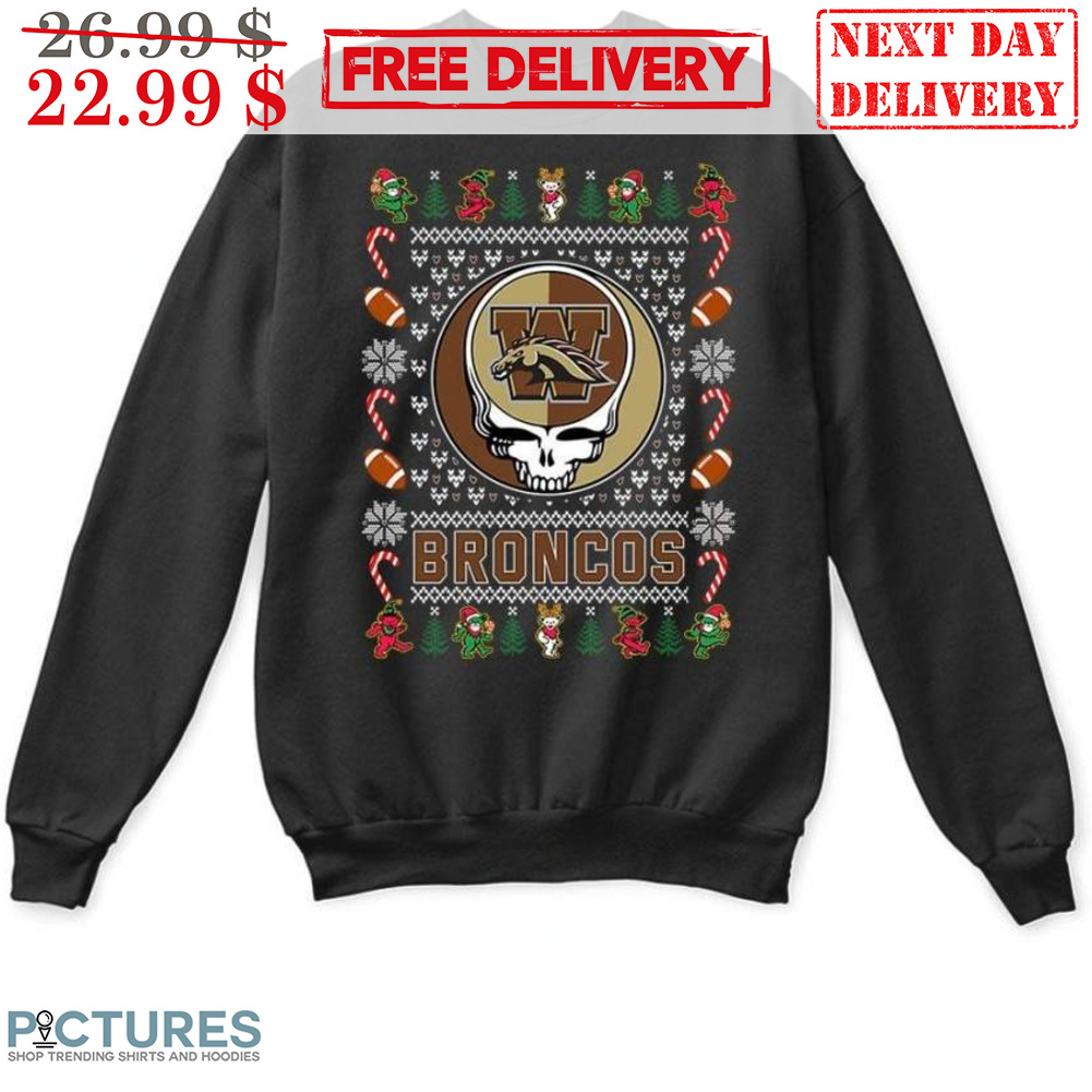 Grateful Dead Western Michigan Broncos Ugly Christmas Shirt