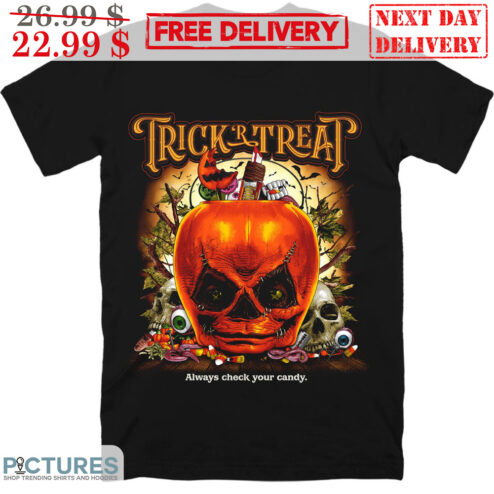 Pumpkin Trick Or Treat Always Check Your Candy Halloween 2023 Shirt