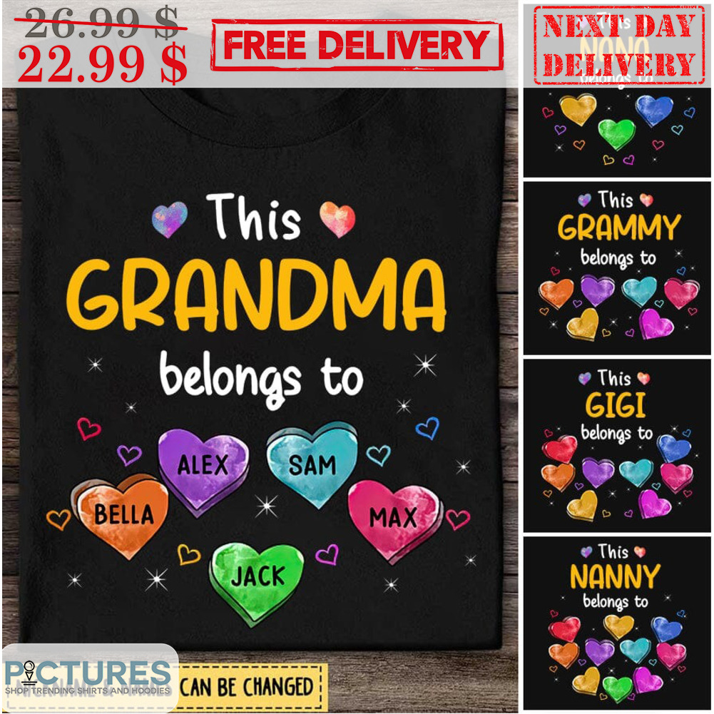 Custom This Grandma Belongs To Personalized Shirt