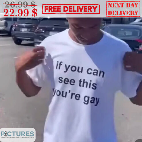 If You Can See This You're Gay Shirt