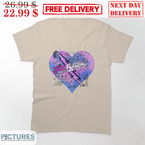 Julie Phantoms Heart Purple Lightning Shirt