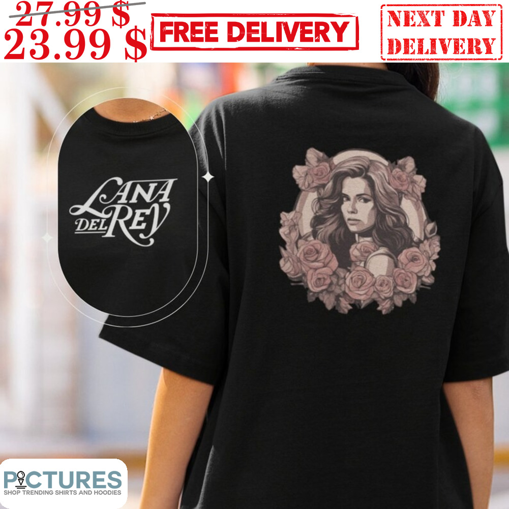 Lana Del Rey Portrait Roses Vintage Shirt