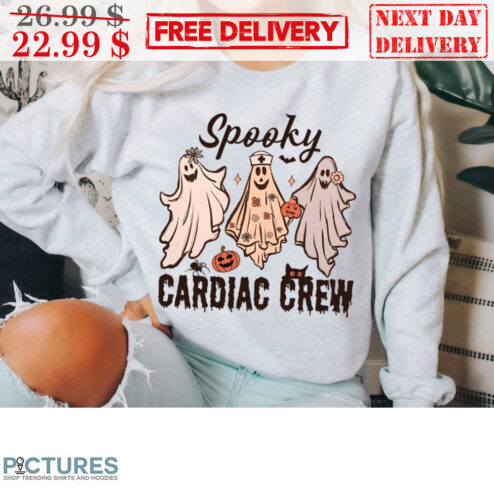 Boo Ghost Spooky Cardiac Crew Halloween 2023 Shirt