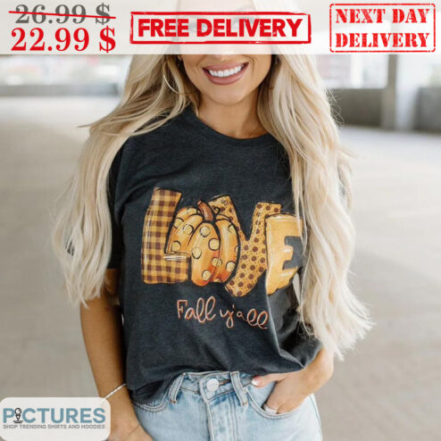 Pumpkin Love Fall Y'all Vintage Shirt