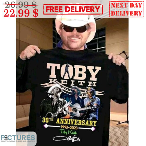 Toby Keith 30th Anniversary 1993-2023 Toby Keith Country Music Signature Shirt