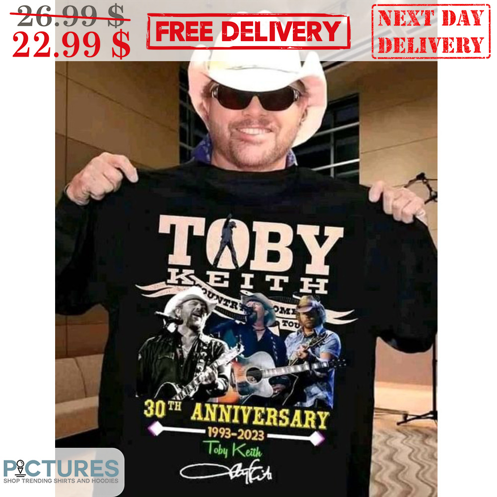 Toby Keith 30th Anniversary 1993-2023 Toby Keith Country Music Signature Shirt