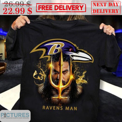 Raves Man Baltimore Ravens NFL Aquaman Shirt