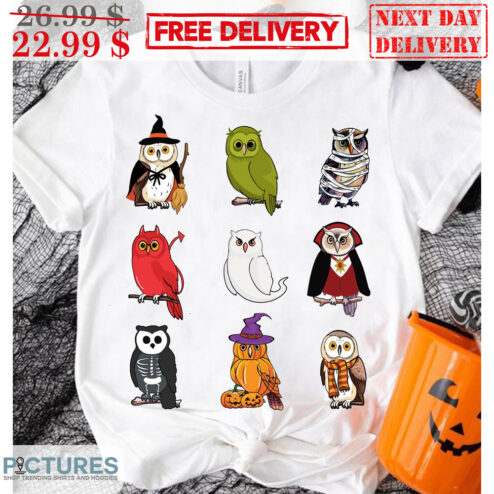 Cute Owl Custom Party Halloween 2023 Shirt
