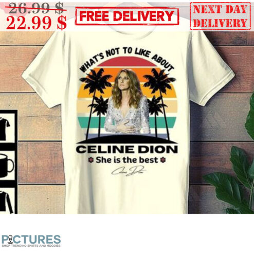What's Not To Like About Celine Dion She Is The Best Signature Retro Vintage Shirt