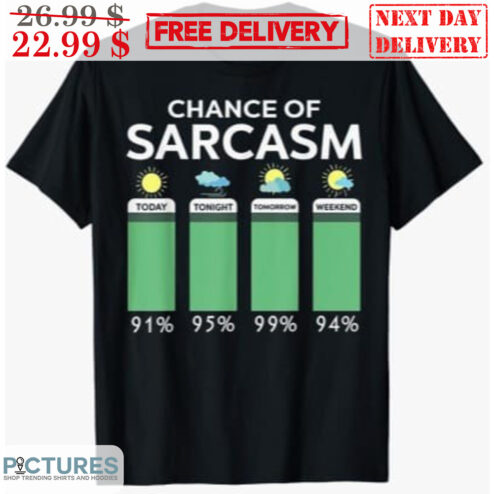 Chance Of Sarcasm Weather Forecast Shirt