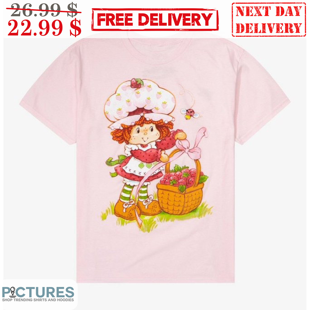 Strawberry Shortcake Double-Sided Boyfriend Fit Girls Shirt