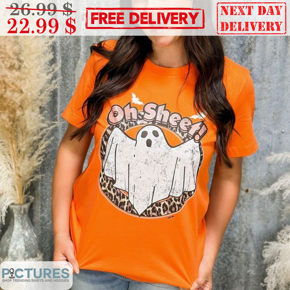 Boo Ghost Oh Sheet Leopard Halloween 2023 Shirt