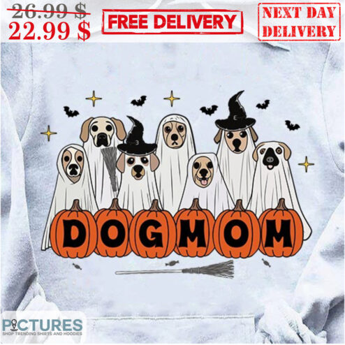 Custom Name Dog Mom Pumpkin Halloween 2023 Shirt