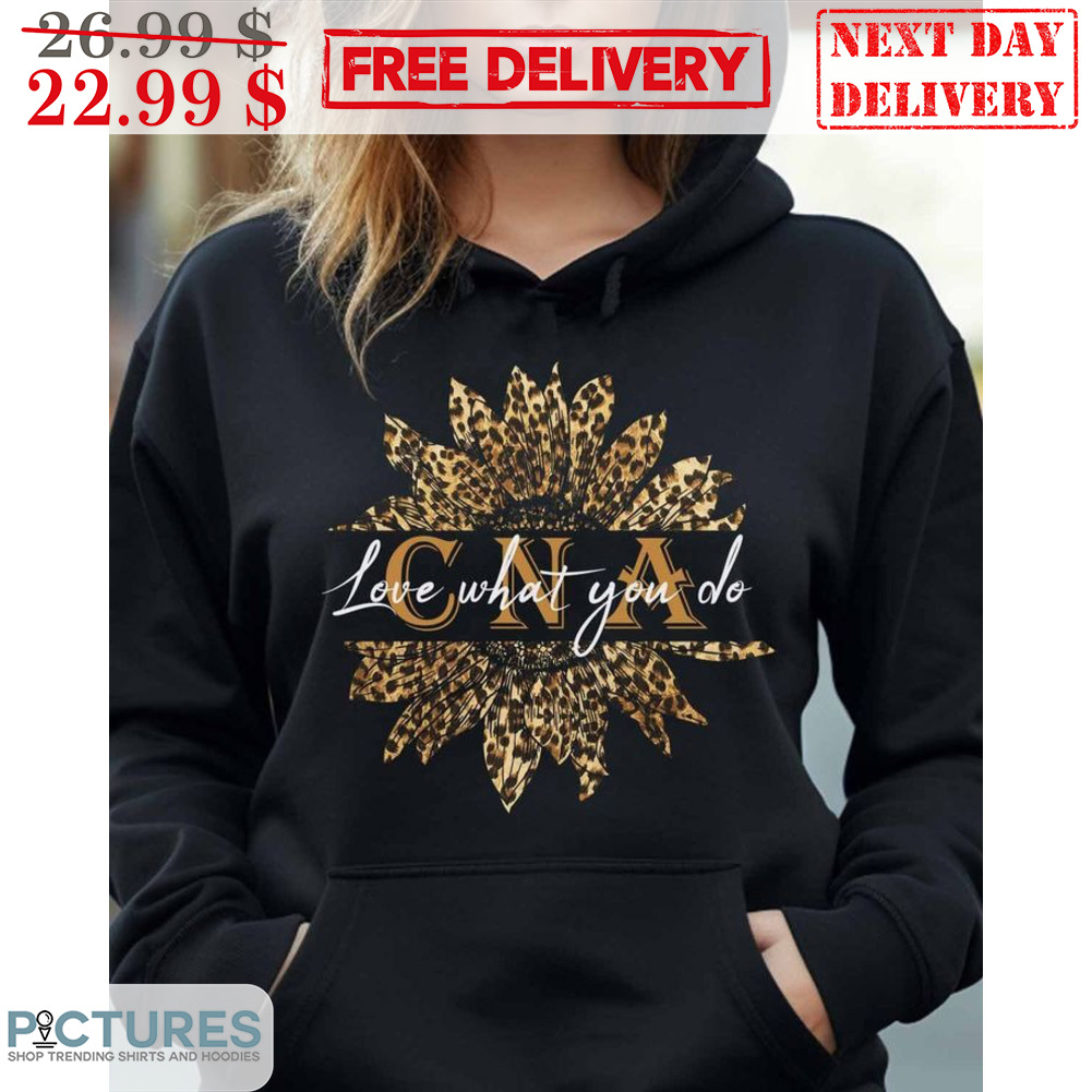 CNA Love What You Do Sunflower Leopard Shirt
