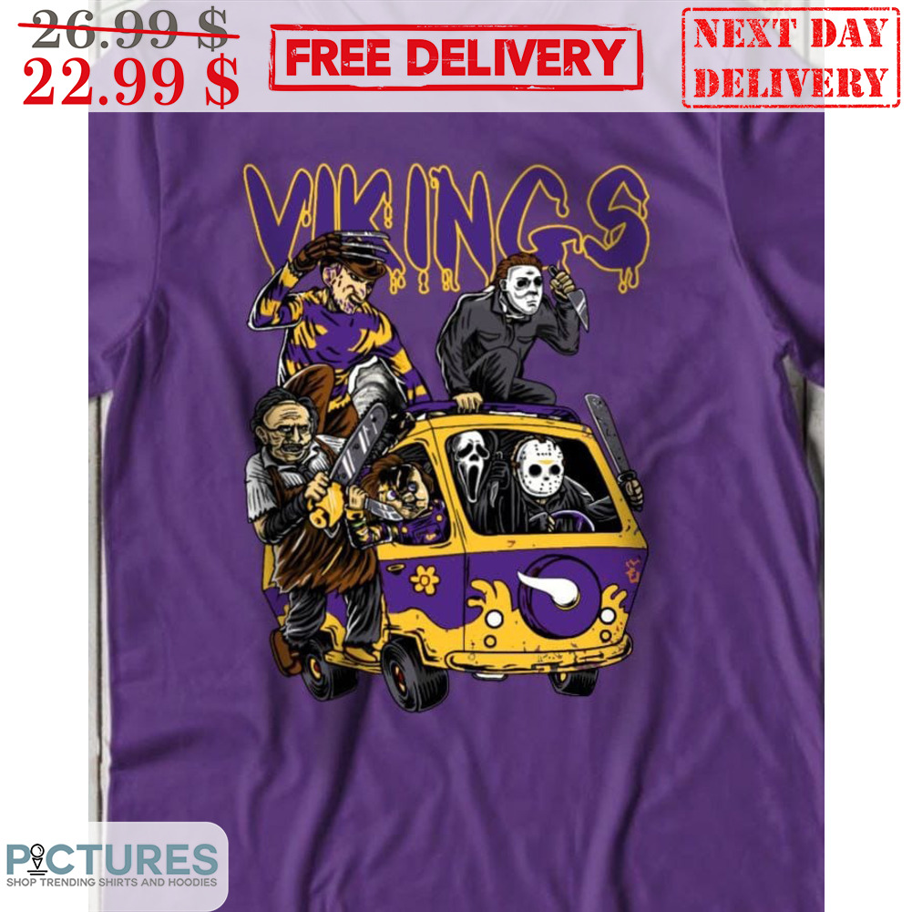 Horror Characters Minnesota Vikings NFL Halloween 2023 Shirt