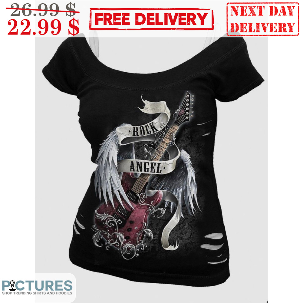 Rock Angel Guitar Electric Wings Shirt