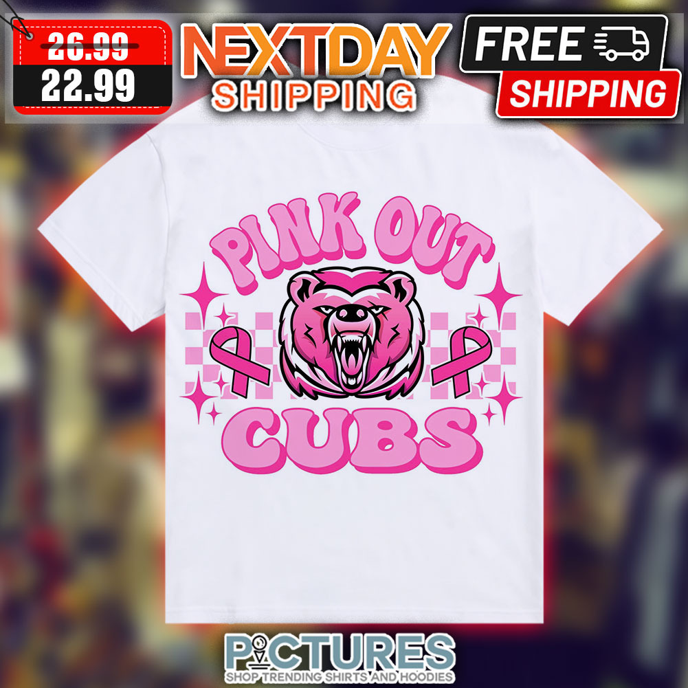Bear Pink Out Cubs Cancer Awareness Shirt