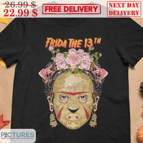 Jason Voorhees Frida The 13th Floral Halloween 2023 Shirt