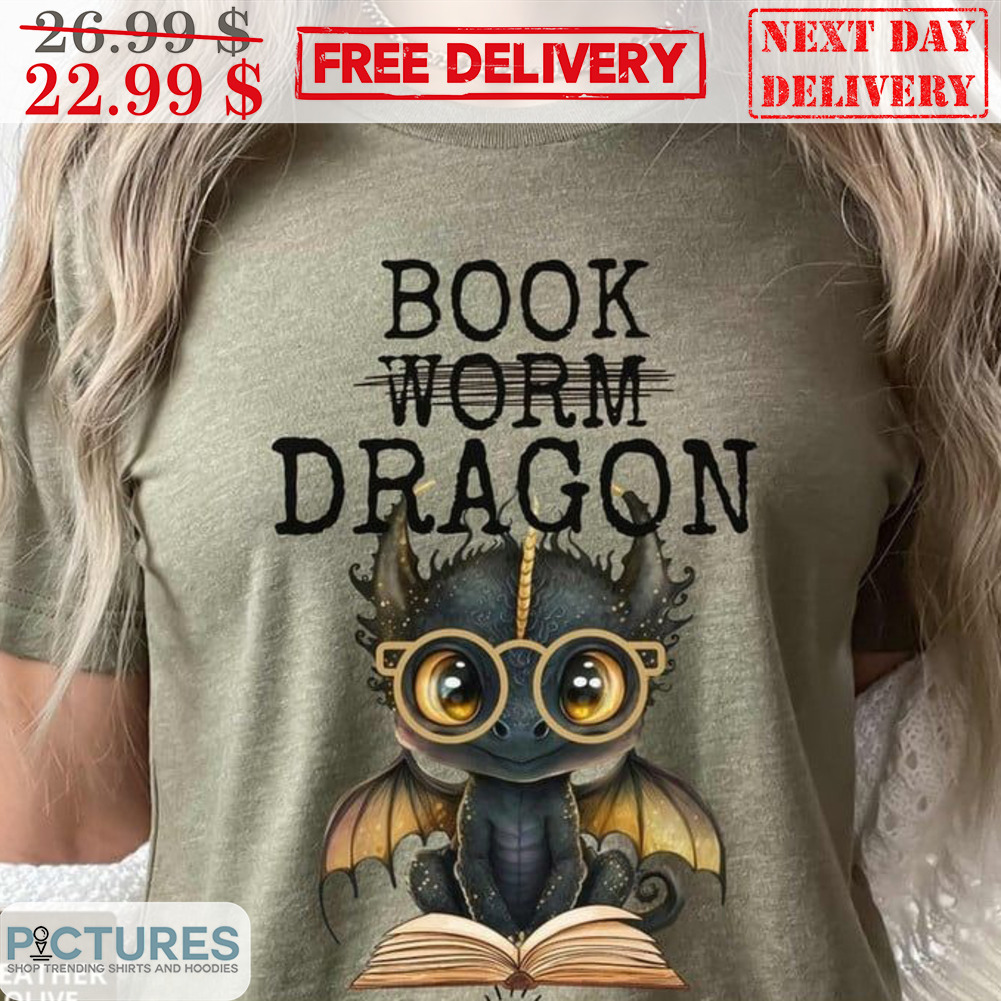 Book Worm Dragon Cute Shirt