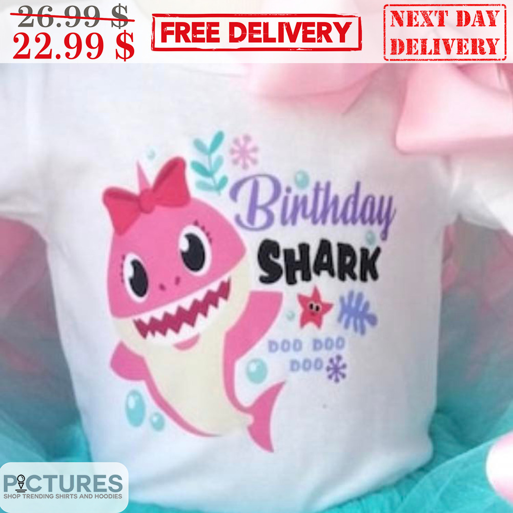 Pink Birthday Shark Doo Doo Shirt