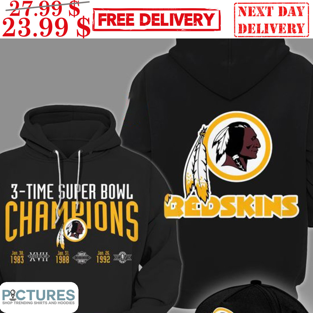 3-Times Super Bowl Champions Redskins Shirt