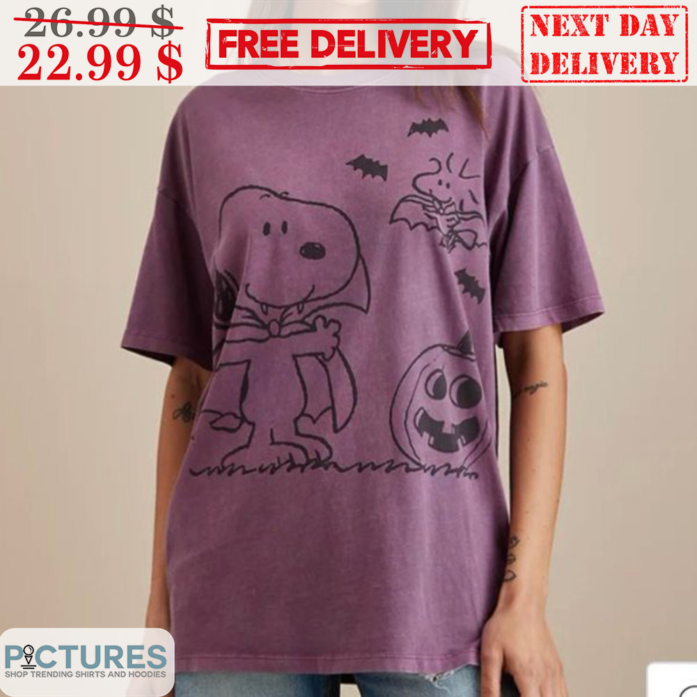 Snoopy Vampire Pumpkins Peanuts Halloween 2023 Shirt