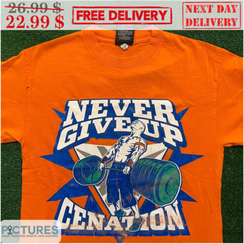 John Cena Never Give Up Cenation Vintage Wrestling Shirt