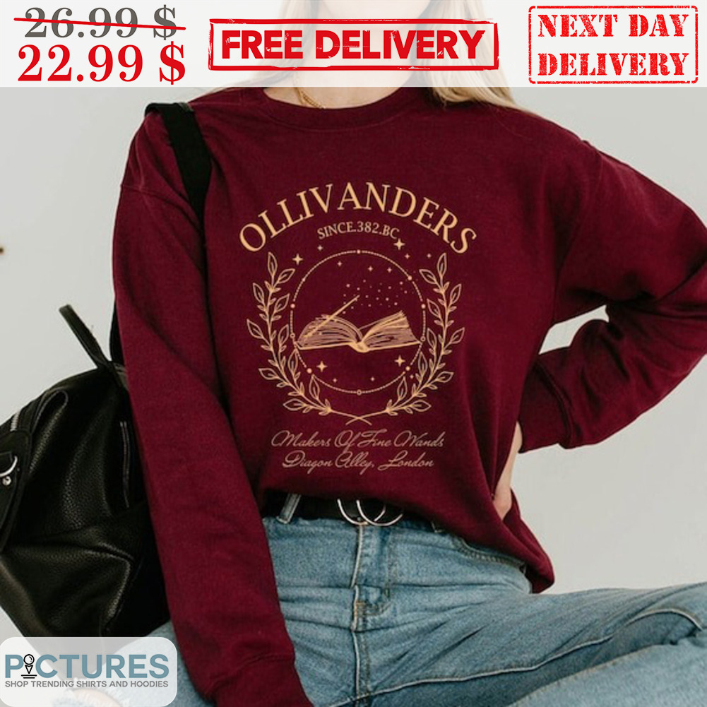 Ollivanders Since 382 Wizard Book Harry Potter Shirt