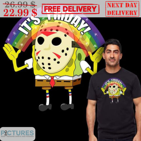 Spongebob It's Friday Rainbow Halloween Fun 2023 Shirt