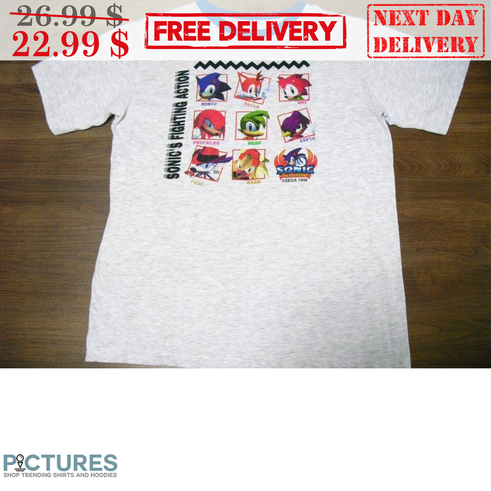 1996 Sonic The Hedgehog Fighters Action Shirt
