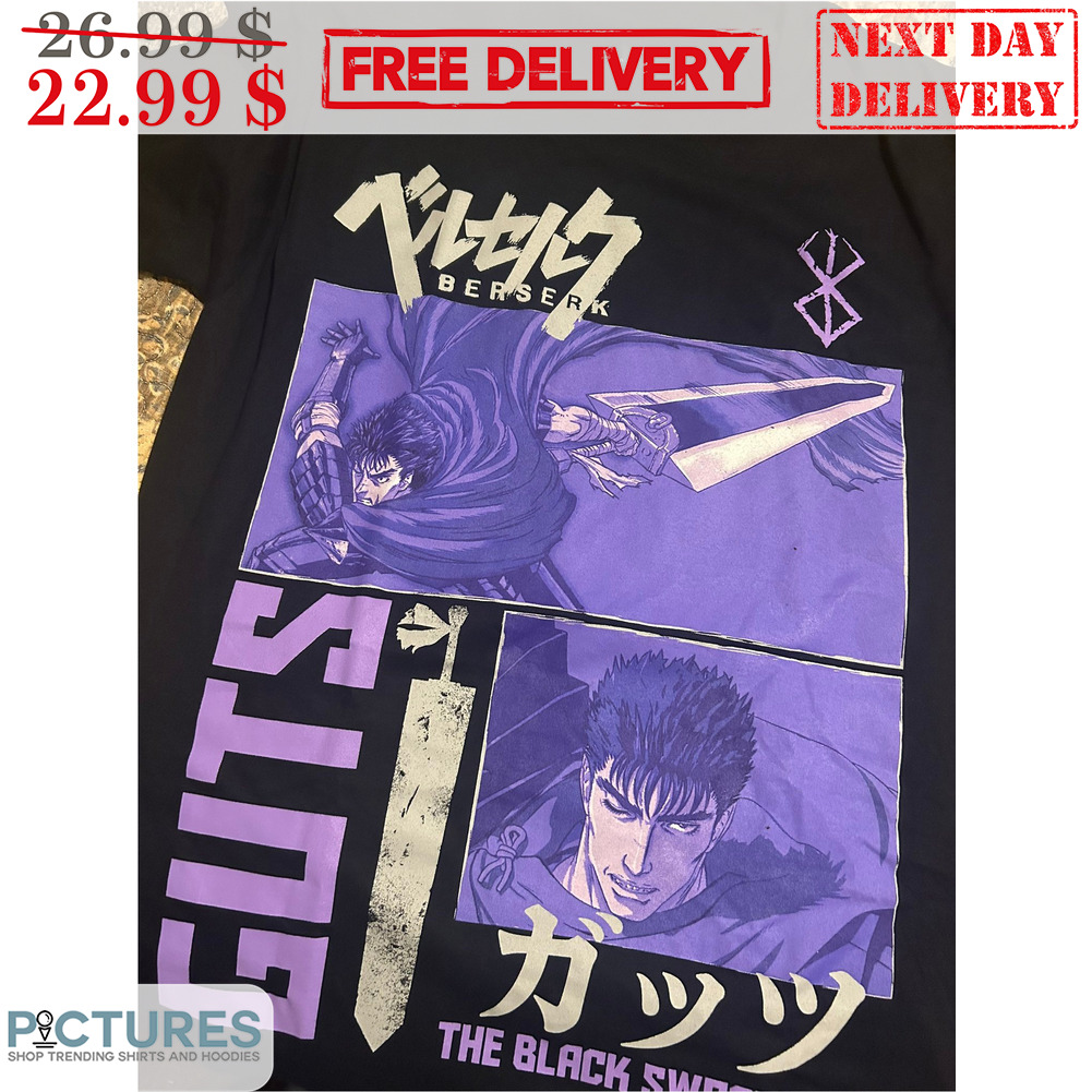 Berserk Guts The Black Sword Shirt