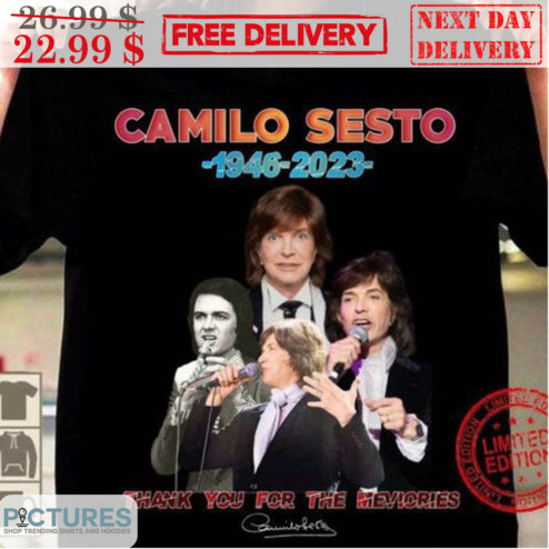 Camilo Sesto 1946 2023 Thank You For The Mevicries Signature Shirt