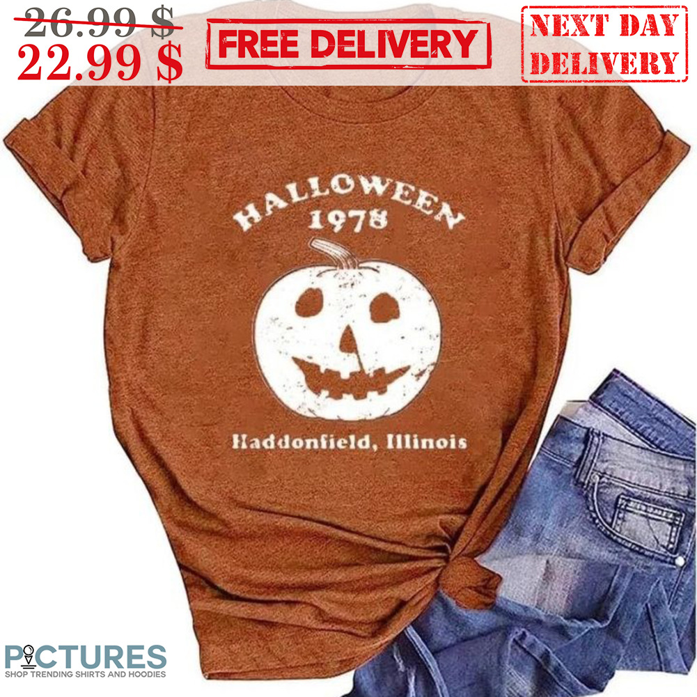 Pumpkin Halloween 1978 Haddonfield Illinnois Vintage Shirt