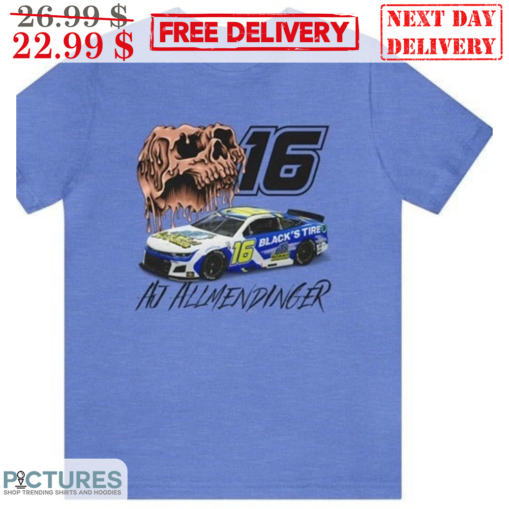Skull 16 Aj Allmendinger Black's Tire Shirt
