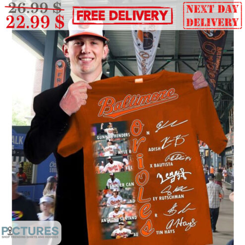 Baltimors Orioles Name's Player Signature MLB Shirt