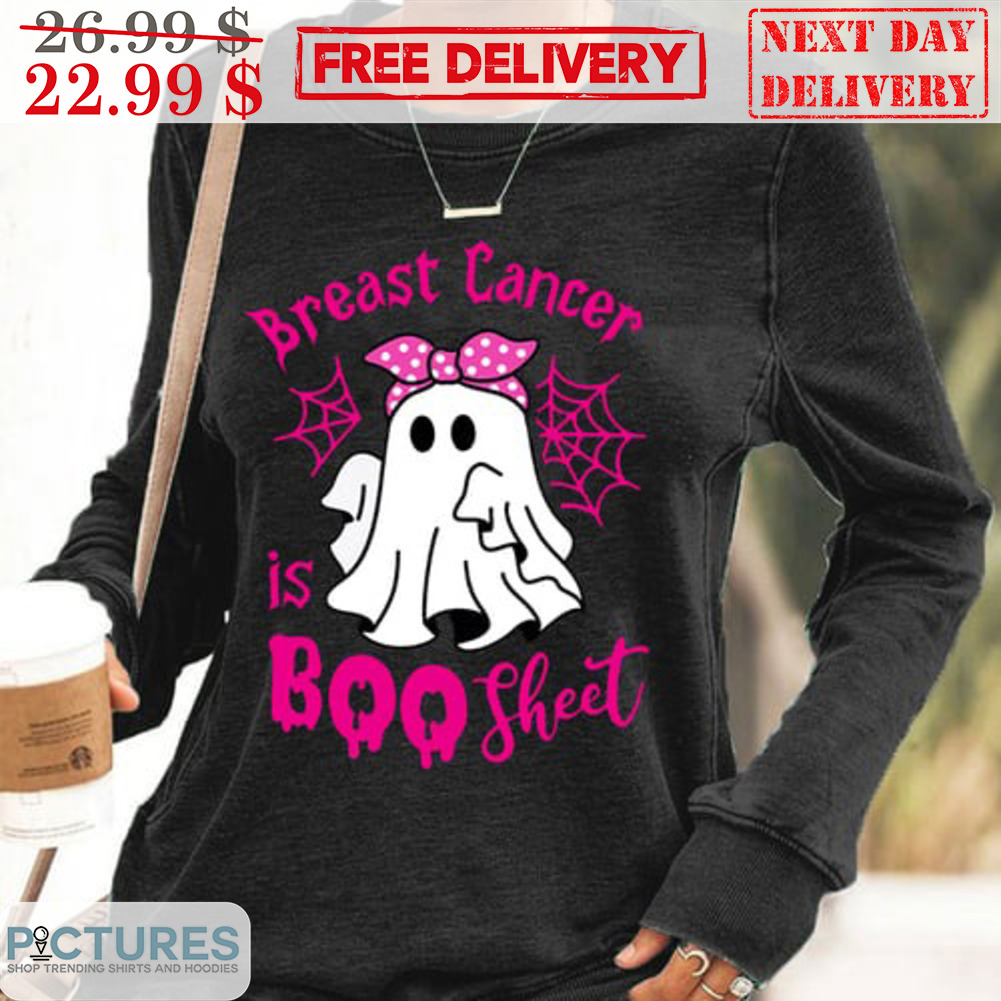 Boo Ghost Pink Ribbon Breast Cancer Is Boo Sheet Shirt