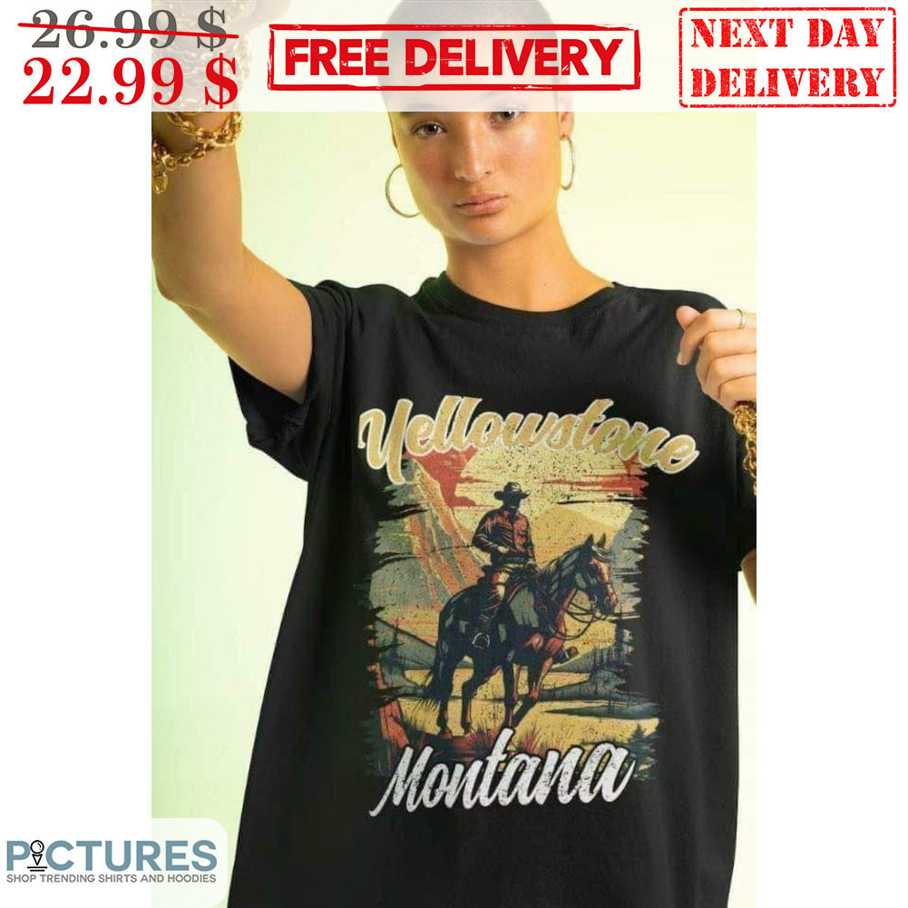 Cowboy Yellowstone Montana Vintage Shirt
