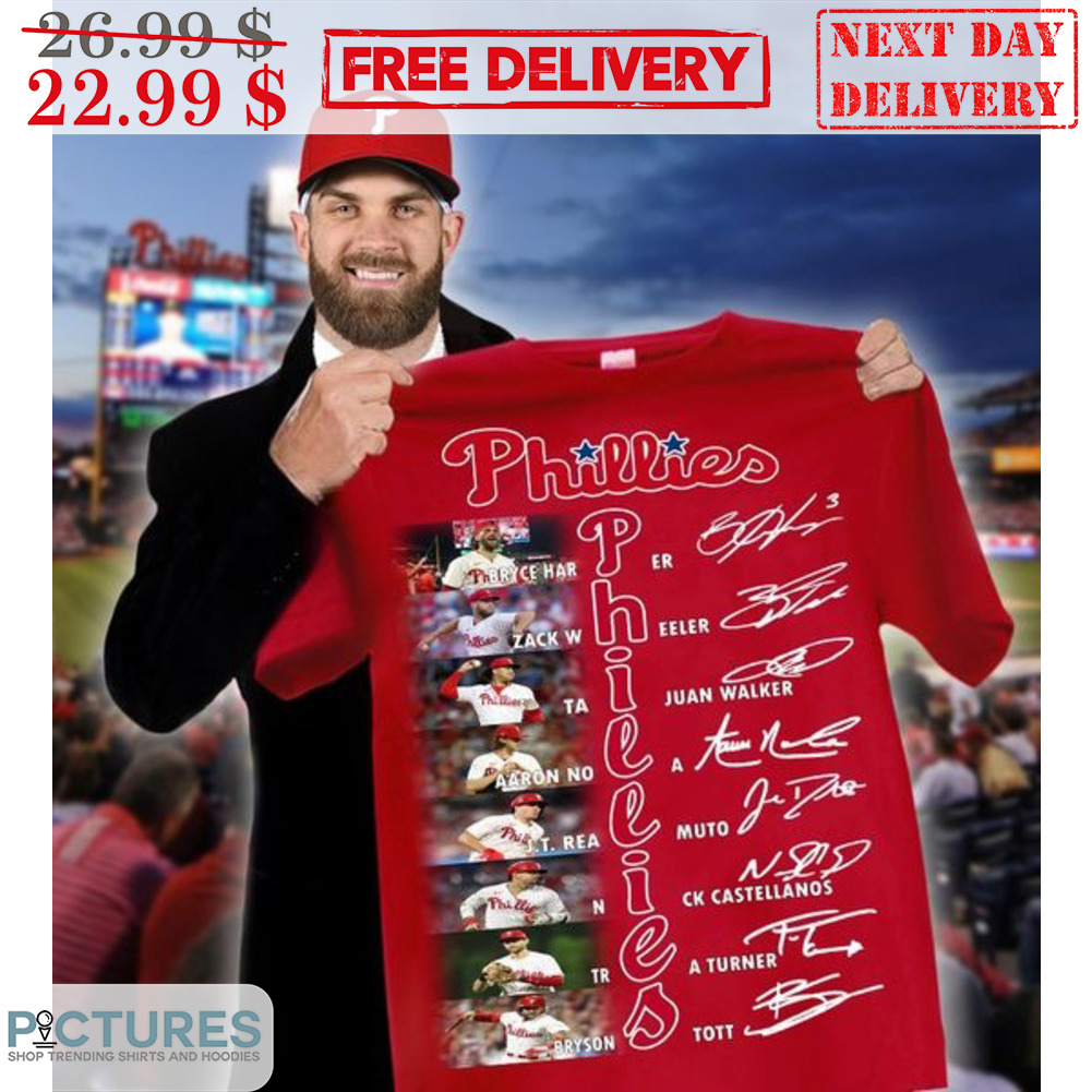 Philadelphia Phillies Player Name's Signature MLB Shirt