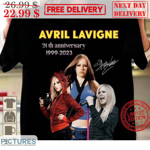 Avril Lavigne 24th Anniversary 1999-2023 Signature Shirt